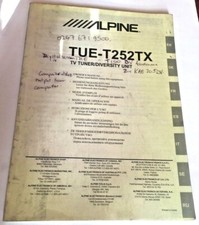 ALPINE TUE-T252TX - MANUALE