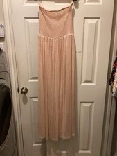 Maxi abito Zara rosa cipria