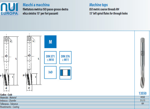 Nui 13550 maschio a macchina - -,