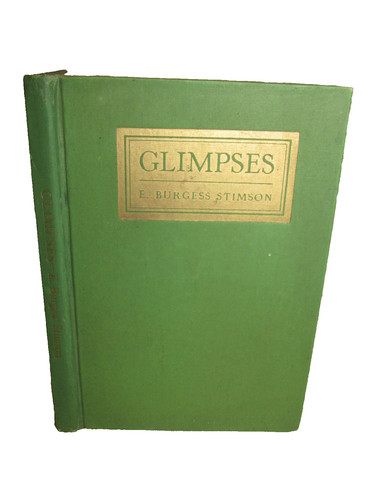 Glimpses burgess - glimpses,, e.