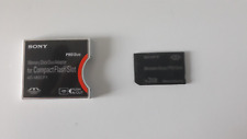 Sony AD-MSCF1 Memory Stick Duo to compact flash adapter, with 2 GB  PRO DUO card