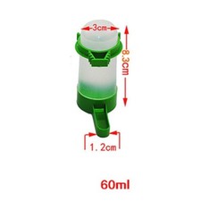 Abbeveratoio/mangiatoia 60 ml gabbia uccelli fringuello canarino budgie aviaria anti alghe