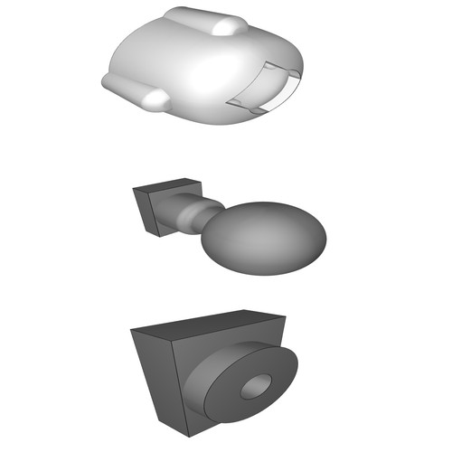 Supporto specchietto auto - supporto,