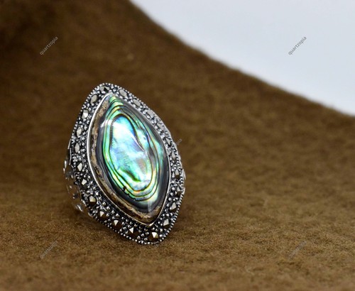 Anello con borchie argento - con,
