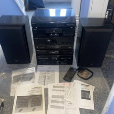 TECHNICS Stack Hifi con altoparlanti SU-X120, ST-x302l, Rs-x120, SL-Pj28a, SL-J110R