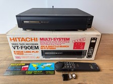 Hitachi VT-F90EM Lettore Videoregistratore Multisistema NTSC PAL SECAM + Telecomando