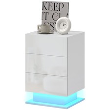 HOMCOM Comodino con 3 Cassetti