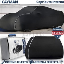 TELO COPRIAUTO Interno Per Porsche Cayman Felpato Traspirante Nero Garanzia A VI