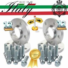 4 DISTANZIALI 12+12 mm 4x100 56.1 + 16 BULLONI 12x1.5 X MINI ONE COOPER R50 R53
