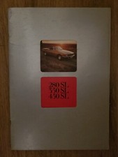 BROCHURE DEPLIANT MERCEDES SL 350 SL 450 SL ITALIANO 44 PAG MOLTO RARO 1976