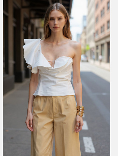 Top voluminoso zara - top,