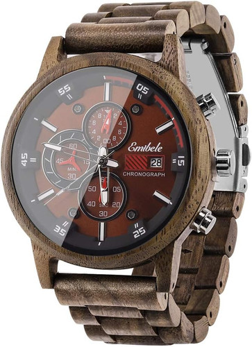 Orologio uomo legno - in,