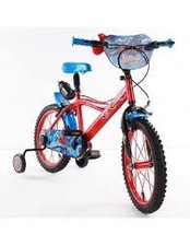 gioco bici bicicletta Spiderman 14 con rotelle removibili per bambino 