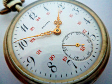 ANTICO OROLOGIO DA TASCA 1919 DELLA LEGGENDA ZENITH, HI GRAD MICROADJUSTER 15 JEWEL