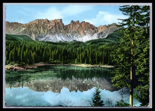 Cartolina dolomiti lago - lago, di