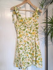 Abito Vestito Zara Misto Lino