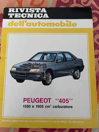 Manuale tecnico peugeot 405 - manuale,