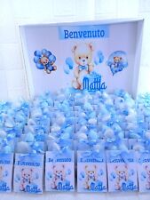 Bomboniera Nascita Battesimo Compleanno Segna Posto Con Candelina Orsetto Confet