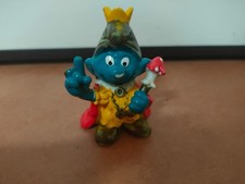 Puffi Smurfs Peyo - Puffo Re Imperatore - Schleich - 1978 - Hng Kong - W.Berrie