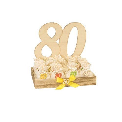 Bomboniera anni compleanno - 80,