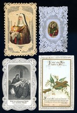 santini merlettati-holy cards lace-canivets-spitzebildichen LOTTO N.824