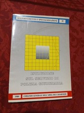 ISTRUZIONE SUL SERVIZIO DI POLIZIA GIUDIZIARIA - 1989 - Comando Generale...