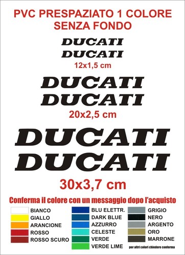 Kit adesivi ducati pezzi - adesivi,