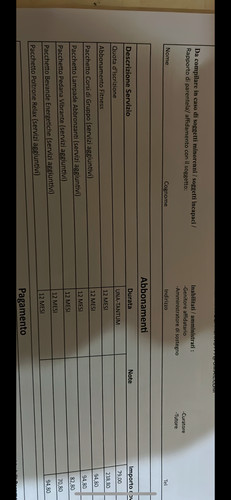 Abbonamento palestra fitactive - abbonamento,