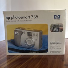 HP PhotoSmart fotocamera 735 3,2 megapixel digitale in scatola HP condivisione istantanea NON TESTATA