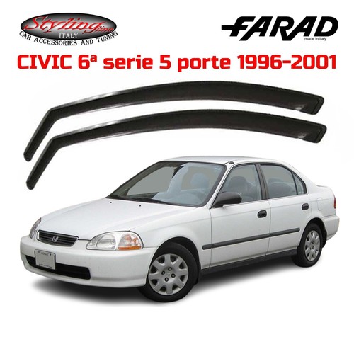 Deflettori honda civic vi - deflettori,