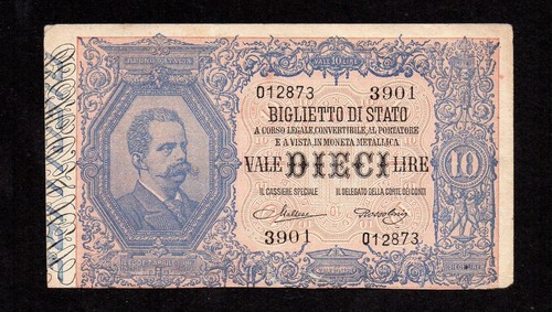 Dieci lire vittorio - dieci, 10