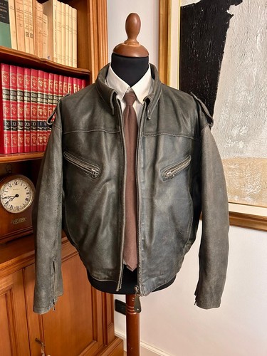 Giacca aviator biker vintage - giacca,