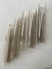 5 Vetri per lampada a petrolio h 25 e base 4,5 -Auer Aristocrat