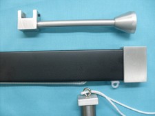 BASTONE PER TENDA NERO A CORDA