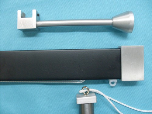 Bastone per tenda nero corda - tenda,