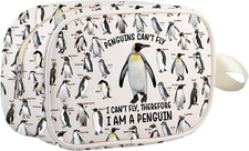 Borsa Cosmetica per Amanti Dei Pinguini, Regalo per Amanti Degli Animali, Viaggi