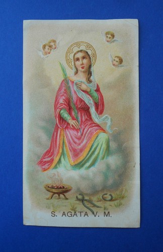 Santino santa agata - vergine, e