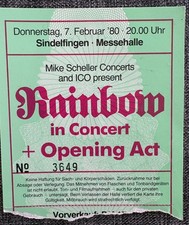 RAINBOW BIGLIETTO SINDELFINGEN