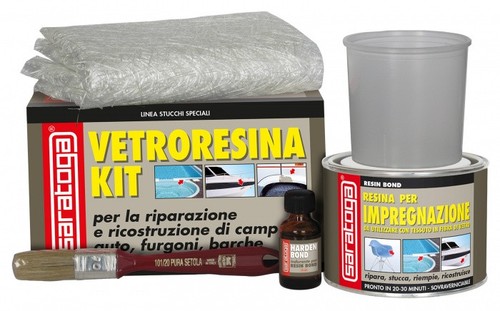 Kit vetroresina linea - vetroresina, stucchi