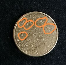 MONETA 50 CENTESIMI SLOVENIA 2007 ERRORE DI CONIO RARA DA COLLEZIONE 