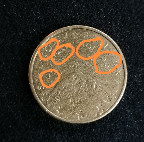 Moneta centesimi slovenia - moneta, 50