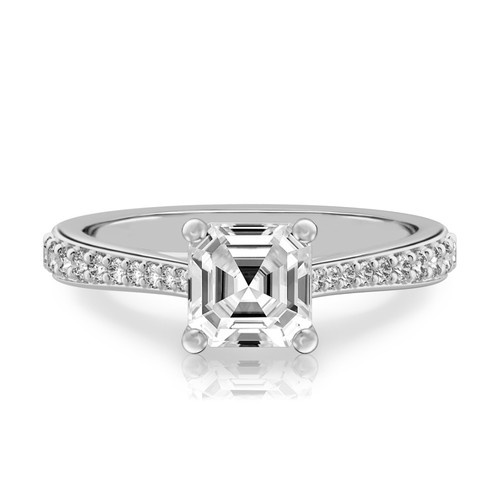 Anello oro bianco kt - in,