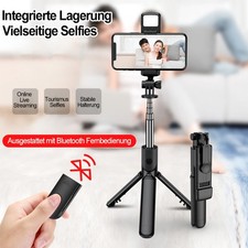 Bluetooth Selfie Stick treppiede per smartphone iPhone 14 13 12 11 Pro Max Samsung