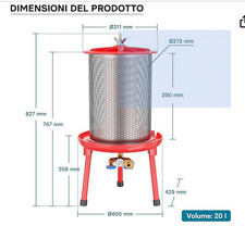 Idropressa per frutta da 20