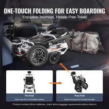 VEVOR Sedia a Rotelle