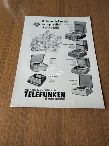 1962 telefunken giradischi - 1962,