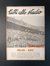 rivista TUTTI allo STADIO Milan-Bari anno I numero 2 1969