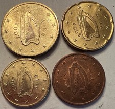 Lotto di 4 monete euro Irlanda