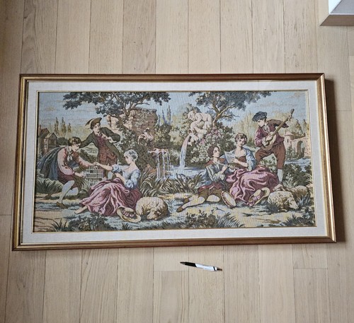 Quadro arazzo ricamato - , a