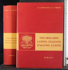 Vocabolario latino italiano - vocabolario, latino-italiano